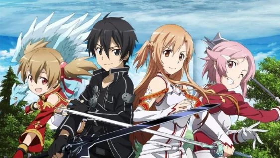 sword art online - rekomendasi anime genre isekai