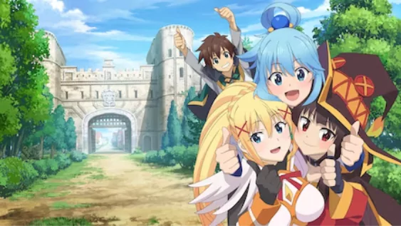 kono suba -  rekomendasi anime genre isekai